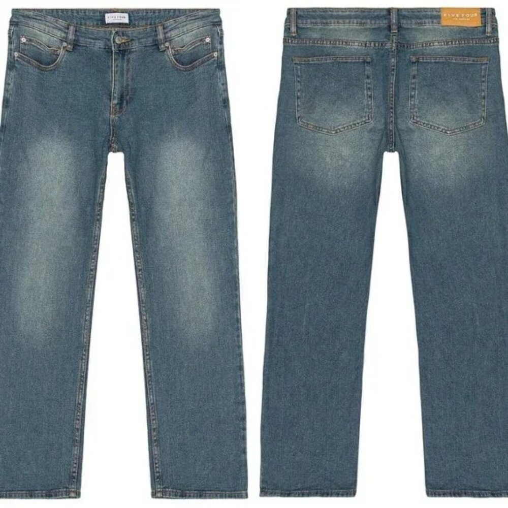 NEW Five Four Rollins Straight Fit Jean in Indigo Blue Denim 38